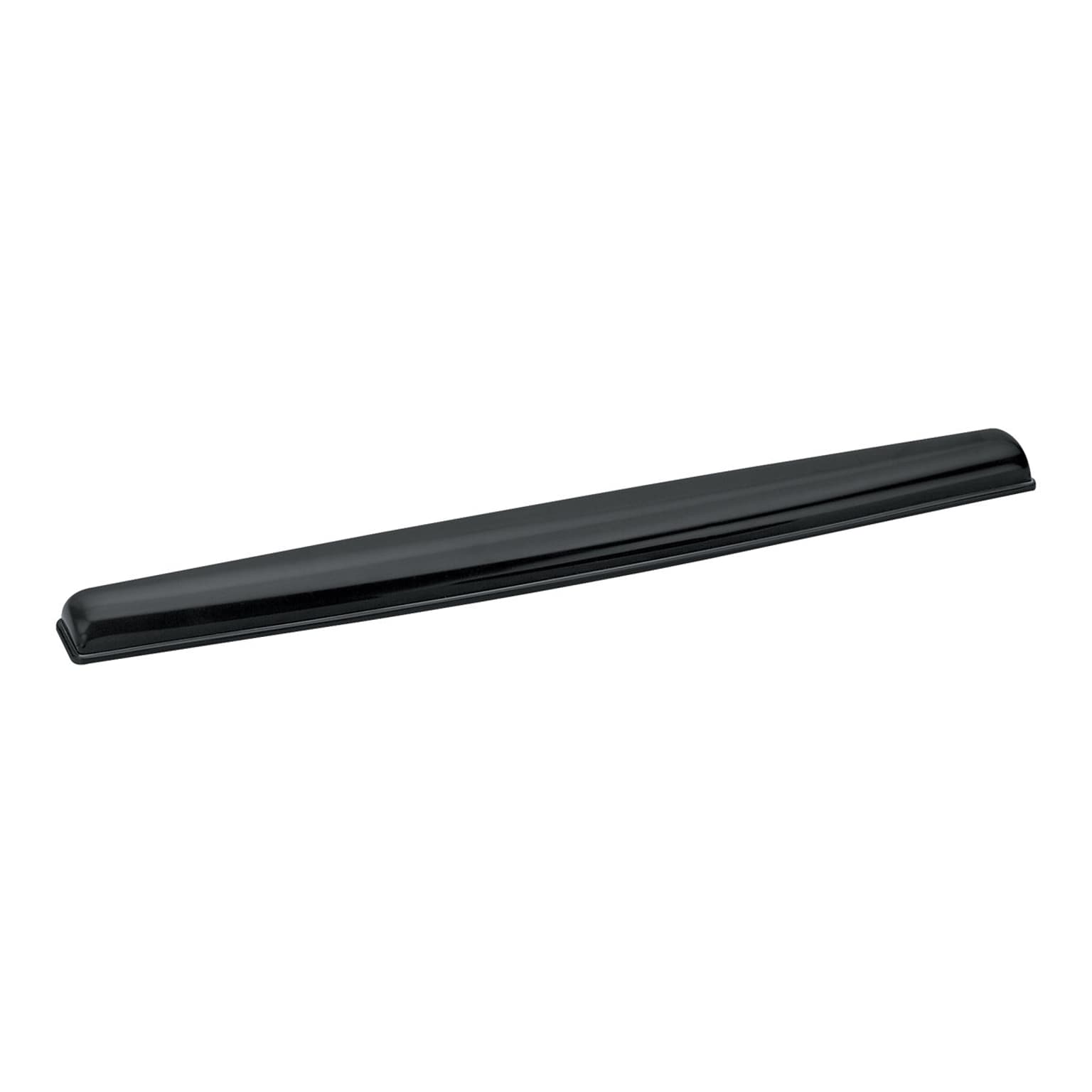 Fellowes Crystal Gel Wrist Rest, Non-Skid Backing, Black (9112201)