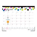 2020-2021 Blue Sky 17 x 22 Desk Pad Calendar, Ampersand Dots, Multicolor (100767-A21)