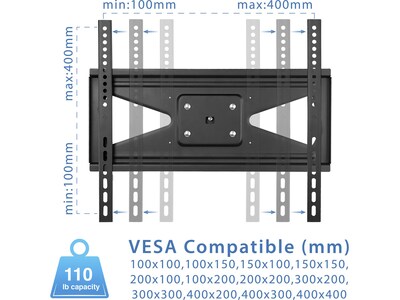 Mount-It! Bolt Down Desk TV Mount, 110 lbs. Max. (MI-854)