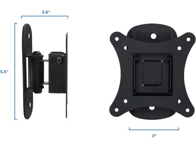 Mount-It! Tilt Wall TV Mount for Up To 24" Monitors (MI-2829)