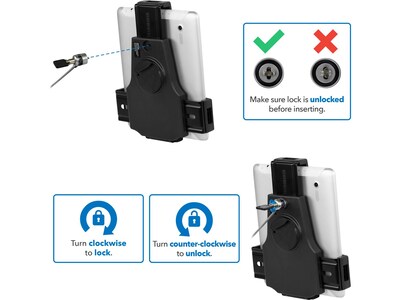 Mount-It! Tablet Stand MI-3784 with Cable Lock