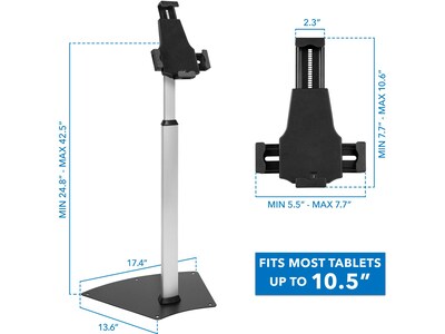 Mount-It! Tablet Floor Stand MI-3786 with Cable Lock