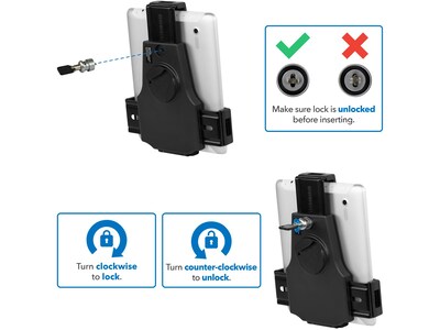 Mount-It! Tablet Floor Stand MI-3786 with Cable Lock