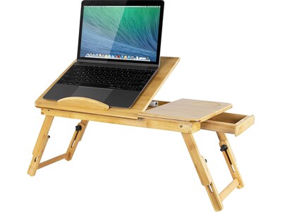 Mount-It! 19 x 11.75 Bamboo Laptop Stand, Brown (MI-7212)