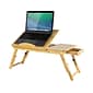 Mount-It! 19" x 11.75" Bamboo Laptop Stand, Brown (MI-7212)