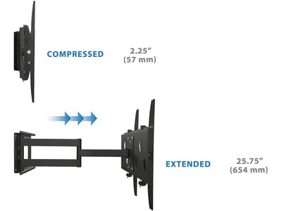 Mount-It! Full-Motion TV Mount, 220 lbs. Max. (MI-319L)