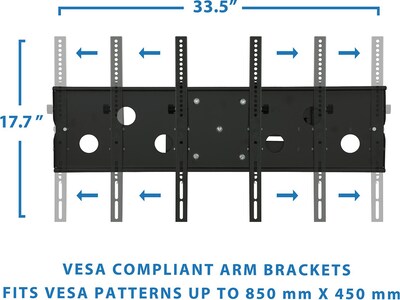 Mount-It! Full-Motion TV Mount, 220 lbs. Max. (MI-319L)