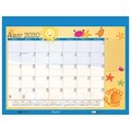 2020-2021 House of Doolittle 17 x 22 Desk Pad Calendar, Academic Seasonal Holiday Depictions, White (1395-21)