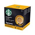 Starbucks NESCAFÉ Dolce Gusto Espresso Coffee Nescafe Capsules, Blonde Roast, 12/Box (NES43338)