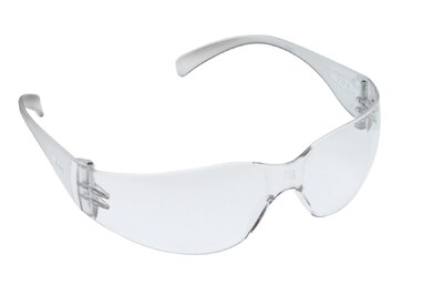 3M™ Virtua™ Polycarbonate Protective Eyewear, Clear Uncoated Lens, Clear Temple, 100/CT (11228-00000-100)