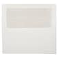 JAM Paper A9 Foil Lined Invitation Envelopes, 5.75 x 8.75, White with Ivory Foil, 50/Pack (532412546I)