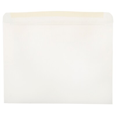 JAM Paper 9 x 12 Booklet Commercial Window Envelopes, White, 50/Pack (223932I)