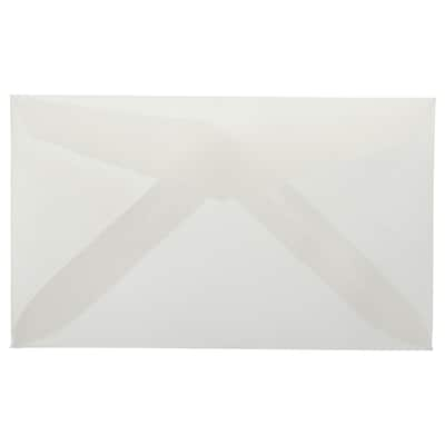 JAM Paper 2Pay Translucent Vellum Envelopes, 2.5 x 4.25, Clear, 100/Pack (900767740A)