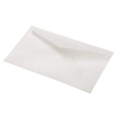 JAM Paper 2Pay Translucent Vellum Envelopes, 2.5 x 4.25, Clear, 25/Pack (900767740)