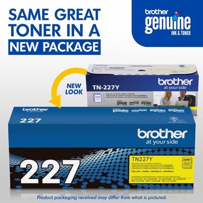 Brother TN-227 Yellow High Yield Toner Cartridge (TN227Y)