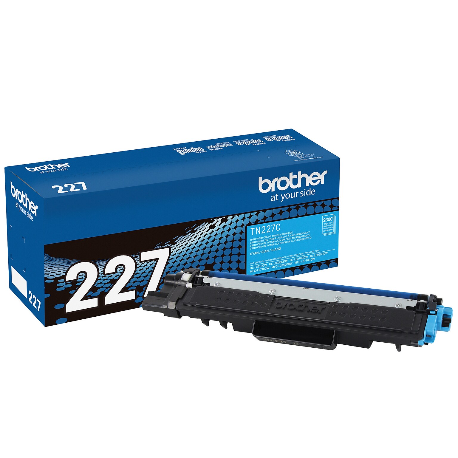 Brother TN-227 Cyan High Yield Toner Cartridge (TN227C)