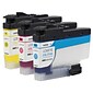 Brother LC3037 Cyan/Magenta/Yellow Super High Yield Ink Tank Cartridge, 3/Pack