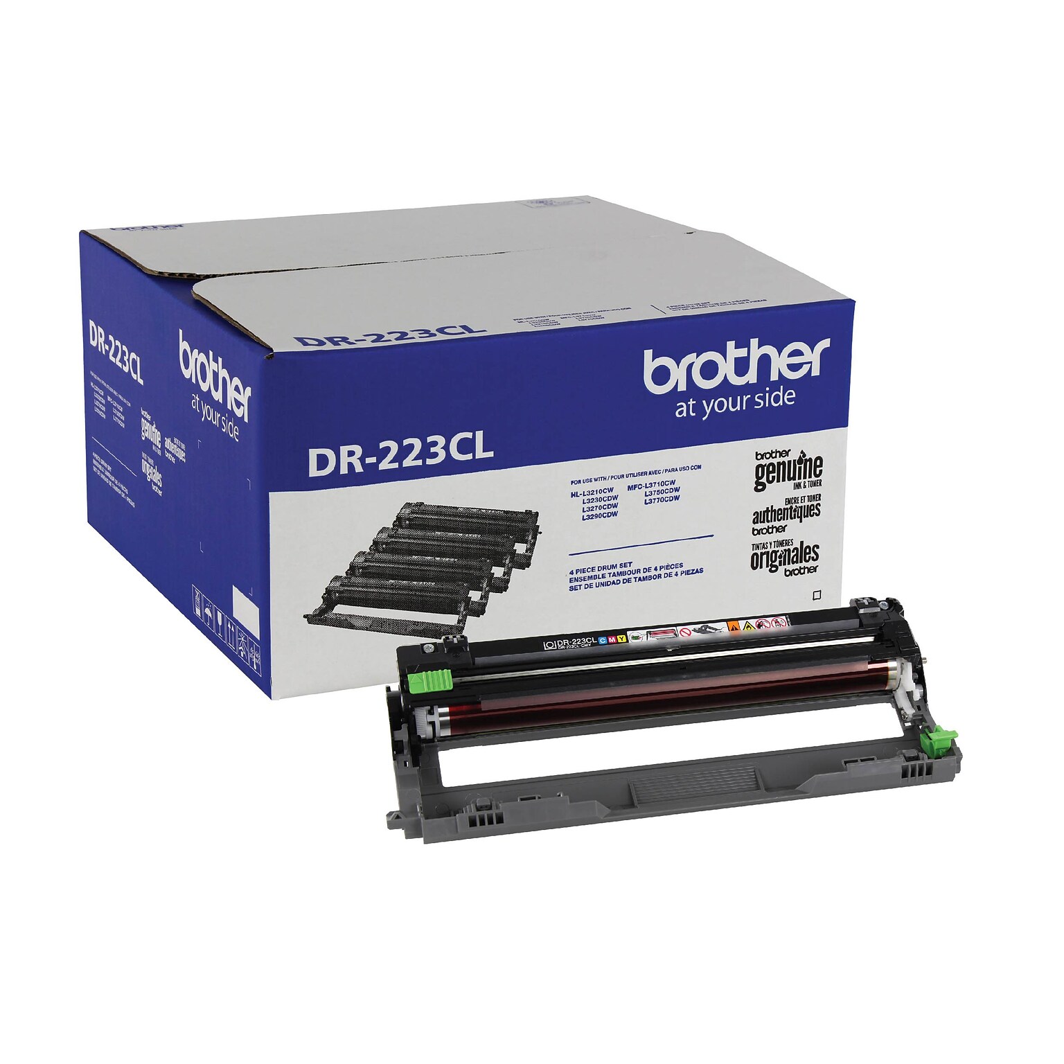 Brother DR-223 Drum Unit, 4/Pack (DR223CL)