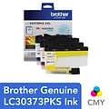 Brother LC3037 Cyan/Magenta/Yellow Super High Yield Ink Tank Cartridge,   3/Pack