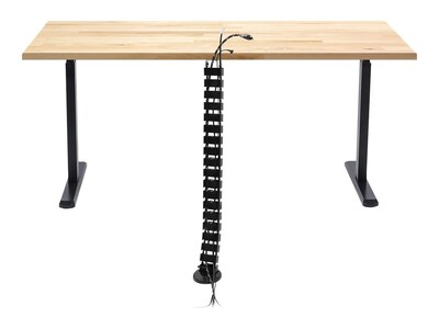Mount-It! ABS Plastic Cable Organizer System, 50.5, Black (MI-7280)