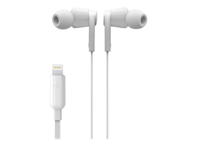 Belkin ROCKSTAR Stereo Headphones, White (G3H0001btWHT)