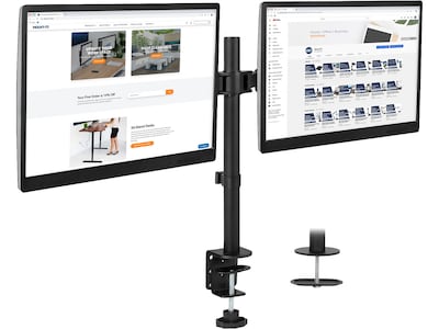 Mount-lt! Adjustable Full Motion Monitor Arm Mount, Up to 32" Monitor, Black (MI-2752L)