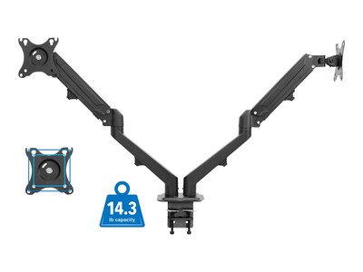Mount-It! Adjustable Monitor Arm, Up to 27", Black (MI-5762)