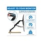 Mount-It! Adjustable Monitor Arm, Up to 27", Black (MI-5762)