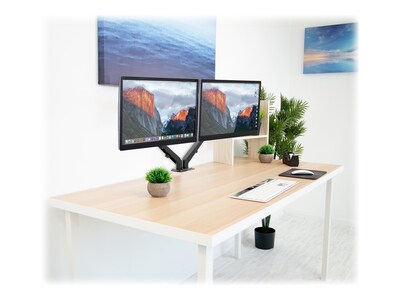 Mount-It! Adjustable Monitor Arm, Up to 27", Black (MI-5762)
