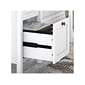 Bush Furniture Mayfield 54" Computer Desk with Drawers, Pure White/Shiplap Gray (MAD254GW2-03)