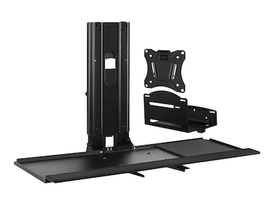 Mount-lt! Adjustable Monitor and Keyboard Wall Mount, Up to 32, Black (MI-7919)