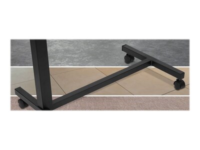 Mount-It! Rolling Overbed Table, Black (MI-7987)