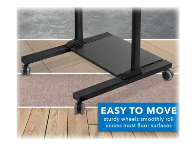 Mount-It! 39.5"W Adjustable Steel Standing Desk, Gray/Black (MI-7970)