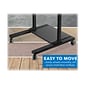 Mount-It! 37"-55" Plastic/Steel Adjustable Desk, Black/Gray (MI-7970)