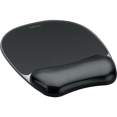 Fellowes Crystal Gel Mouse Pad, Black (9112101)