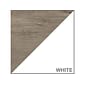 Bush Furniture Mayfield Rustic Hutch, Pure White/Shiplap Gray (MAH131GW2-03)
