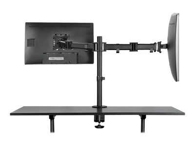 Mount-It! 39.5"W Adjustable Steel Standing Desk with Dual Monitor Mount, Black (MI-7972B)