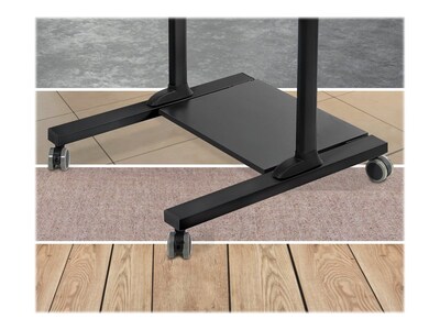 Mount-It! 37" - 55" Rolling Stand-Up Desk, Black (MI-7972B)