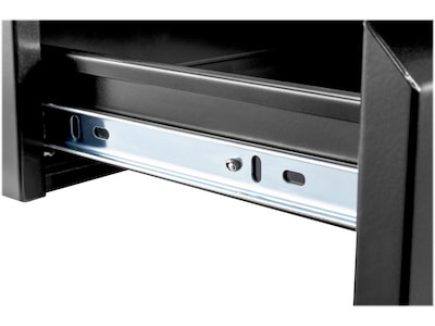 Mount-lt! Steel Under the Desk Mounting Component, Matte Black (MI-7290)