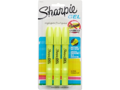 Sanford® Sharpie Gel Highlighter, Fluorescent Yellow (1780474)