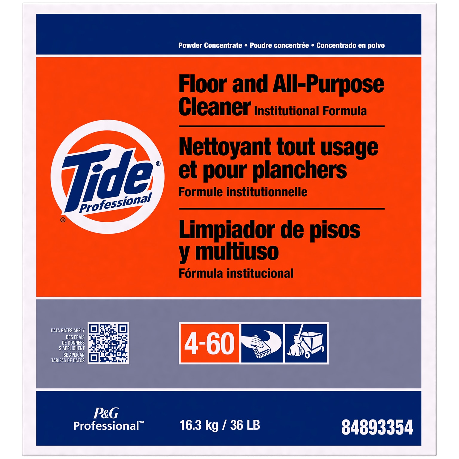 Tide Professional Floor and All-Purpose Cleaners, Unscented, 36 lbs. (PGC02364)