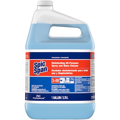 Spic & Span Disinfecting All-Purpose Spray and Glass Cleaner, Concentrated, 128 oz., 2 Bottles/Carton (32538)