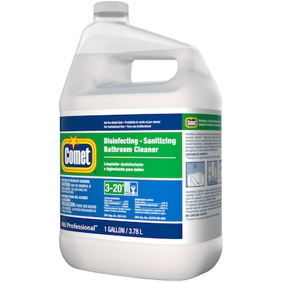 Comet Professional Multi Purpose Disinfecting/Sanitizing Bathroom Cleaner, 1 Gallon, Citrus Scent, 3/Carton (22570)