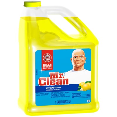 Mr. Clean Multipurpose Cleaner, Summer Citrus Scent, 128 oz. (23123)