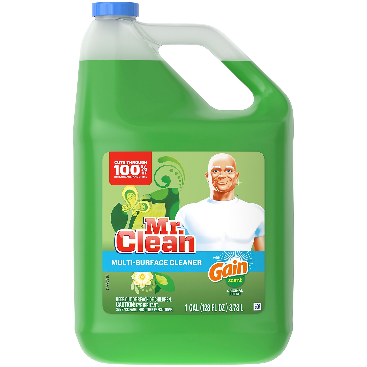 Mr. Clean Multipurpose Cleaner, Gain Scent, 128 oz. (96435)
