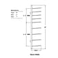 Brookside Design Vis-i-Rack 44"H High Capacity Blueprint Storage, Textured Black (VRW46)