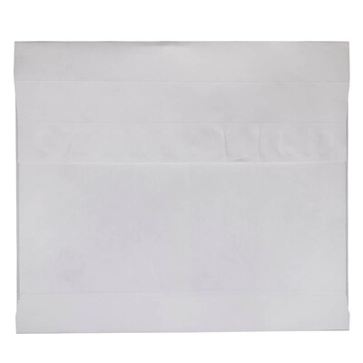 JAM Paper Peel & Seal Booklet Envelope, 12" x 16" , White, 100/Pack (376634198B)