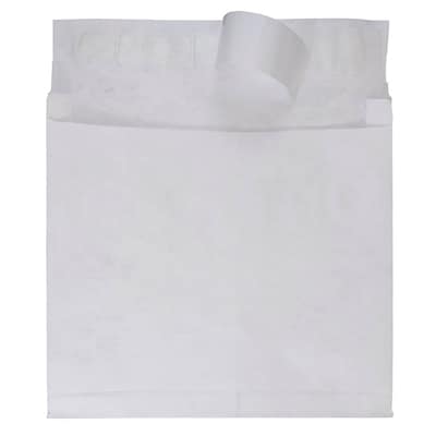 JAM Paper Peel & Seal Booklet Envelope, 10" x 13", White, 100/Pack (376634195B)