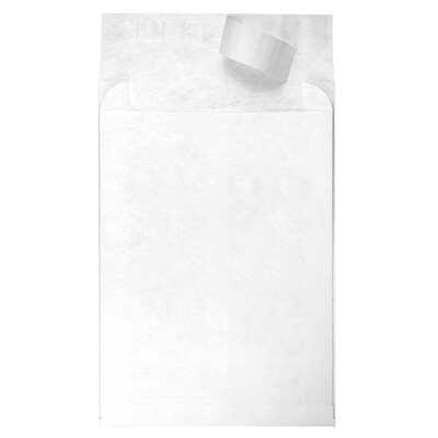 JAM Paper Peel & Seal Open End Catalog Envelope, 12 x 15, White, 100/Pack (376634186B)