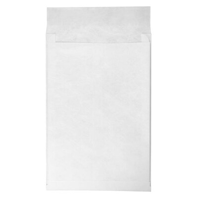 JAM Paper Peel & Seal Open End Catalog Envelope, 12 x 16 , White, 100/Pack (376634187B)